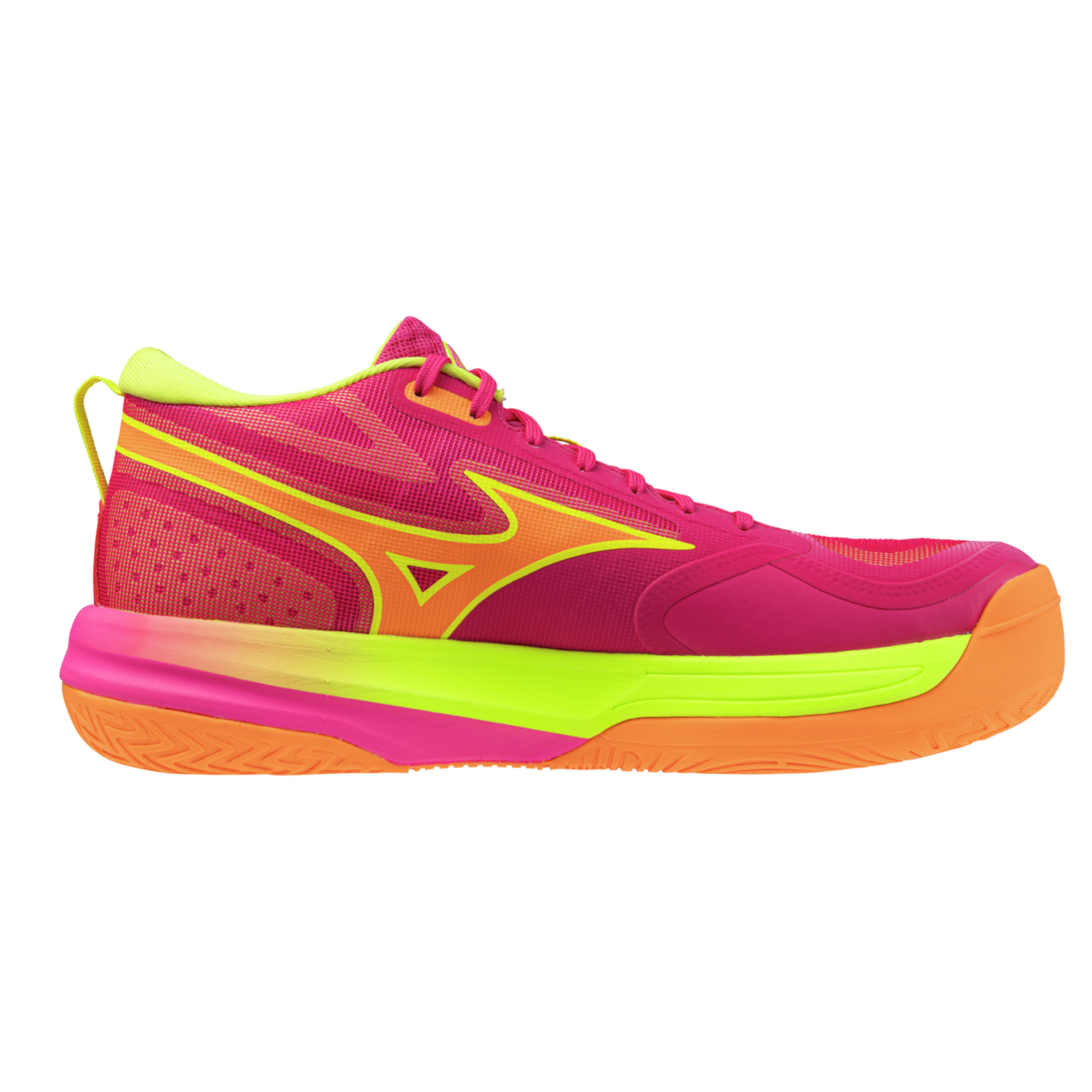 Mizuno Neo Jump — Tênis de Vôlei Profissional — Rosa/Amarelo - Image 3